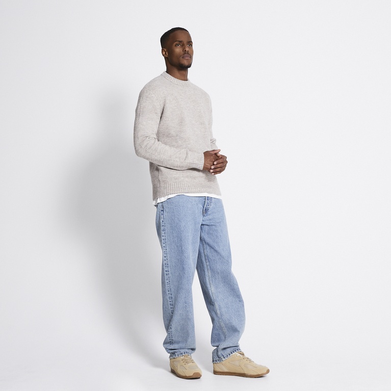 Knit sweater "River" Beige Melange